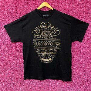 Alan Jackson Chasin That Neon Rainbow Graphic T-Shirt XL